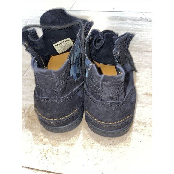 Diesel Bellow‎ Black Suede Lace Up Chukka Men\'s Boots Size 7 main image 4